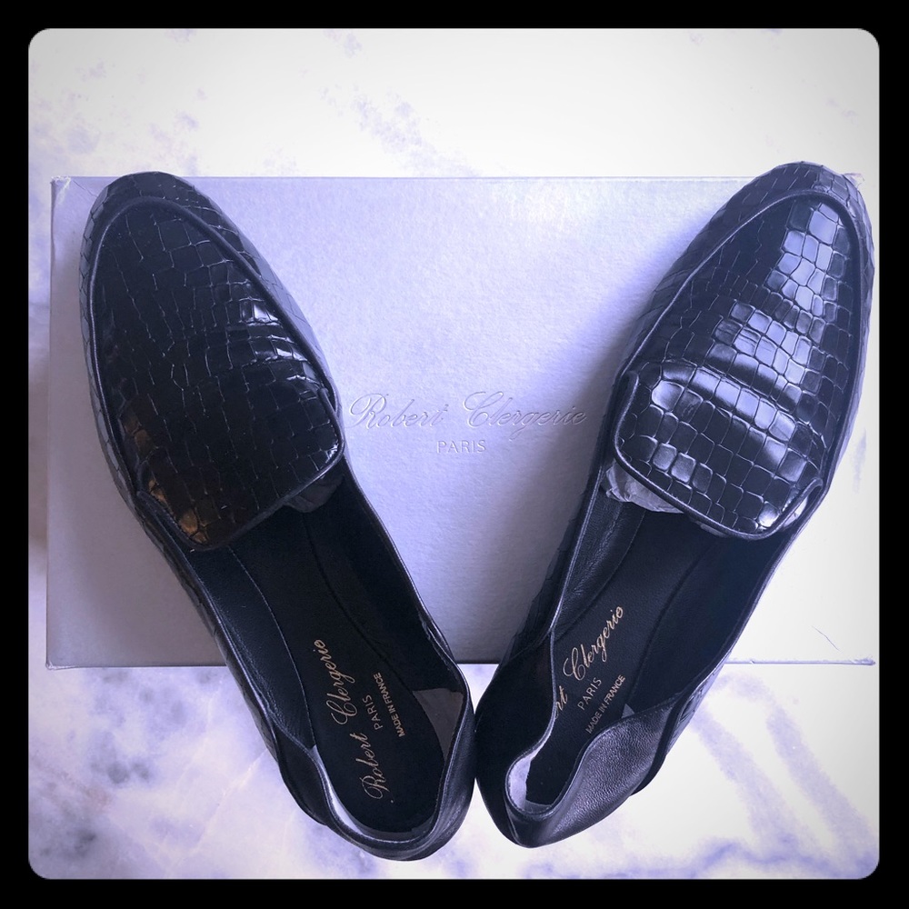 Robert Clergerie Fanin Collapsable Mules Size 9
